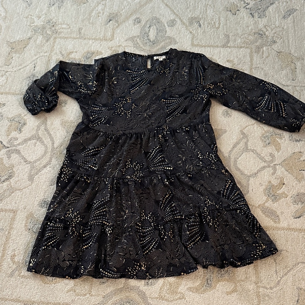 Chic Black Long Sleeve Dress flouncy bbdoll style